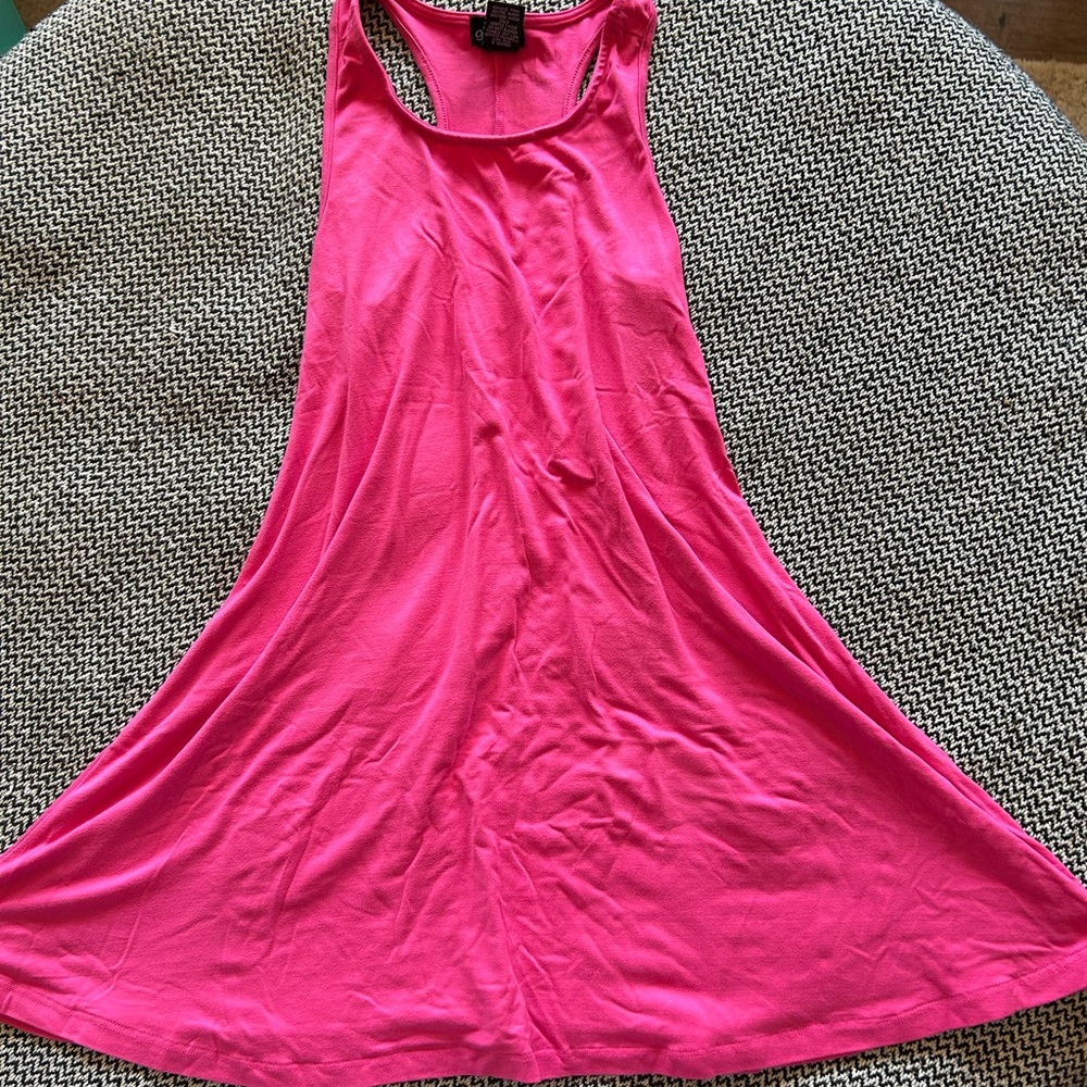 Vibrant Pink Sleeveless Dress